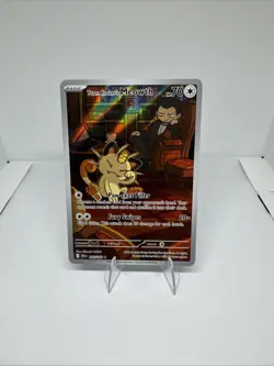 Pokemon TCG Team Rockets Meowth 203/182 Destined Rivals NM/M - Image 1