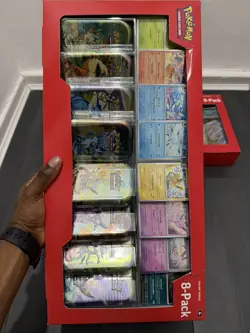 Pokemon TCG: Prismatic Evolutions Costco Mini Tins 8 Pack - New Sealed - Image 1