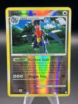 Pokemon TCG Garchomp Reverse Holo Diamond & Pearl Mysterious Treasures 9/123 - Image 1