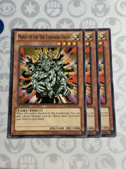3x Manju of the Ten Thousand Hands - LCYW-EN250 - Common (NM) - Yugioh Playset - Image 1