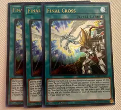 Yugioh! 3x Final Cross BLMR-EN041 Ultra Rare 1st Ed NM - Image 1
