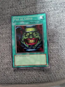 Yu-Gi-Oh! TCG Pot of Greed Legend of Blue Eyes White Dragon LOB-119 Unlimited - Image 1