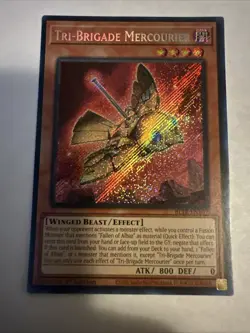 Yugioh Tri-Brigade Mercourier Secret Rare BLTR - Image 2