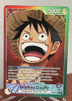 Monkey.D.Luffy (001) (Alternate Art) OP13-001 Carrying On His Will Foil - Image 1