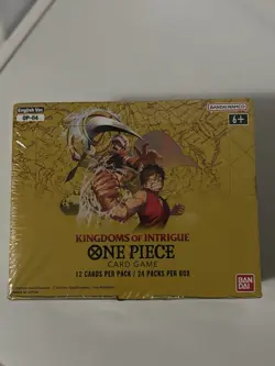 One Piece TCG: Kingdoms Of Intrigue Booster Box OP-04 (Factory Sealed) ENGLISH - Image 1