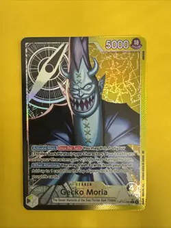 Gecko Moria (Leader Alt Art) OP14-080 The Azure Sea’s Seven - Image 1