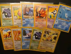 Pokemon Neo Revelation Lot 11 Cards - Raichu Rare All NM/M CLEAN CARDS - Image 1