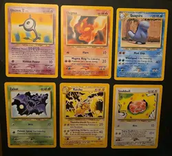 Pokemon Neo Revelation Lot 11 Cards - Raichu Rare All NM/M CLEAN CARDS - Image 2