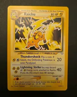 Pokemon Neo Revelation Lot 11 Cards - Raichu Rare All NM/M CLEAN CARDS - Image 4