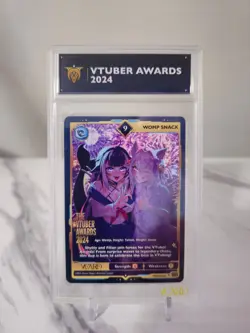 VCard TCG Vtuber Awards 2024 Promo Card - Womp Snack Slab Full Art 9 Blue Label - Image 1