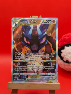 Lucario VSTAR SWSH291 Crown Zenith Black Star Promo Card Near Mint Condition - Image 2