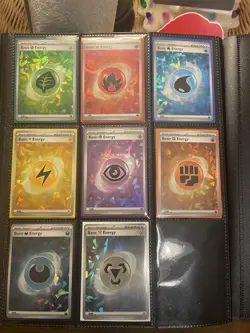 Cracked Ice Holo Energy Set - Lot of 8 - Pokemon TCG Cards - Image 1