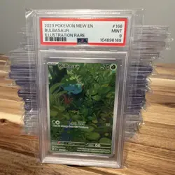 Pokemon 2023 Bulbasaur Illustration Rare #166 Basic English PSA 9 Mint Card - Image 1