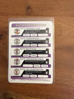 Nintendo Game Boy Advance Pokemon Lot 8 Cards Battle Record Card & Battle Ecards - Image 5