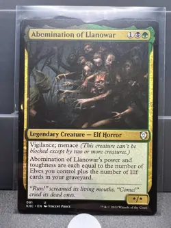 MTG Magic the Gathering Budget Commander EDH Abomination of Llanowar(Elf Tribal) - Image 1