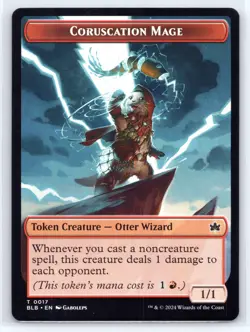 MTG Coruscation Mage Token T Bloomburrow 17 NM - Image 1