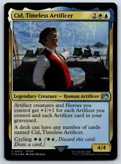 Cid, Timeless Artificer (0413) FINAL FANTASY Magic the Gathering NM - Image 1