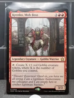 MTG Magic the Gathering Budget Commander EDH Krenko, Mob Boss (Goblin Tribal) - Image 1