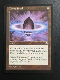 Lotus Petal - Tempest - Magic The Gathering - Vintage 1997 - Image 1