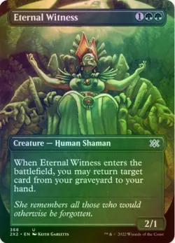 1 x Eternal Witness - Borderless - Foil - Double Masters 2002 - LP - MTG - Image 1