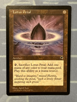 Lotus Petal - Tempest - Magic The Gathering - Vintage 1997 - Image 1