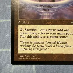Lotus Petal - Tempest - Magic The Gathering - Vintage 1997 - Image 5