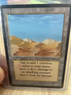 Magic the Gathering ~ MTG ~ 1x Desert ~ MP ~ Arabian Nights - Image 1