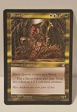 Mtg 🔥🔥 Sliver Queen 🔥🔥 Stronghold NM/LP 🌟RARE🌟 VINTAGE Magic The Gathering - Image 1