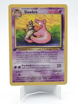 Slowbro 43/62 1st Edition MP - Fossil Pokemon TCG - Image 1