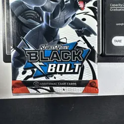 22.82g Pokemon TCG SV 10.5 Black Bolt Booster Pack Sealed! - Image 2
