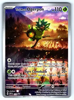 Teal Mask Ogerpon Black Star Promo #123 Scarlet & Violet Promo Pokemon TCG - Image 1