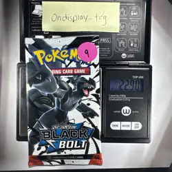 22.90g Pokemon TCG SV 10.5 Black Bolt Booster Pack Sealed! - Image 1