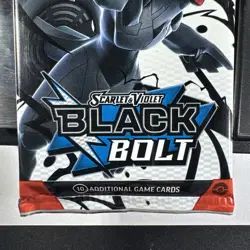 22.90g Pokemon TCG SV 10.5 Black Bolt Booster Pack Sealed! - Image 2