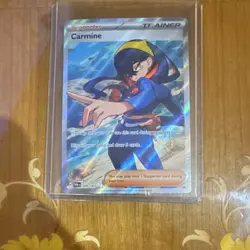 Pokemon Carmine Full Art Trainer Ultra Rare Holo 204/167 Twilight Masquerade - Image 1