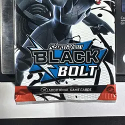 22.93g Pokemon TCG SV 10.5 Black Bolt Booster Pack Sealed! - Image 2