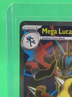 Pokemon TCG Holo Ultra Rare Full Art Mega Lucario 160/132 - Image 2
