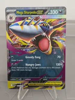 Mega Sharpedo ex 061/094 Pokemon TCG Phantasmal Flames Holo English Near Mint - Image 1