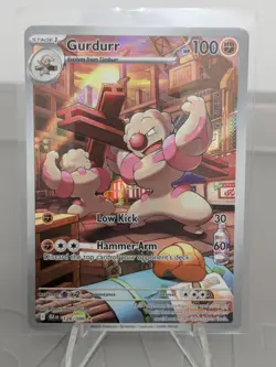 Gurdurr 126/086 Pokemon TCG Black Bolt Illustration Rare Near Mint - Image 1