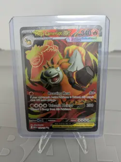 Mega Camerupt ex 156/132 Pokemon TCG Mega Evolution Ultra Rare Near Mint - Image 1