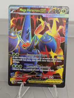 Mega Heracross ex 108/132 Pokemon TCG Mega Evolution Ultra Rare Near Mint - Image 1