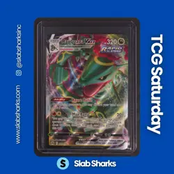 2023 POKEMON SWORD & SHIELD CROWN ZENITH #102/159 RAYQUAZA VMAX - Image 1
