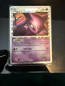 Pokemon TCG Undaunted ESPEON PRIME 81/90 Ultra Rare Holo HGSS HP - Image 1