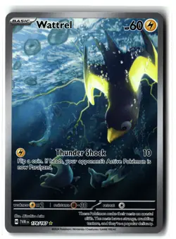 Wattrel ⭐ 178/167 Holo Illustration Rare Twilight Masquerade 2024 Pokemon NM - Image 1