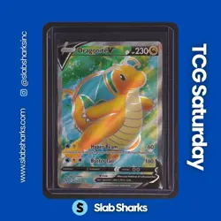 2022 POKEMON SWORD & SHIELD GO #076/078 DRAGONITE V FULL ART - Image 1