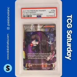 2013 POKEMON PREMIUM TRAINER XY COLLECTION PROMO #75A HEX MANIAC FULL ART PSA 8 - Image 1