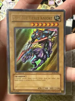 Gaia the Fierce Knight LOB-006 the Legend of Blue Eyes White Dragon 1st Edition - Image 1