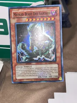 Yu-Gi-Oh! TCG Masked Beast Des Gardius Limited Edition Holo Rare TAEV-ENSE1 - Image 2