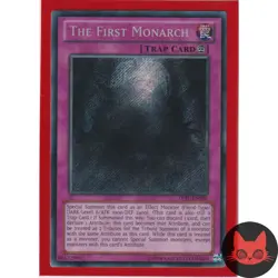 Yugioh The First Monarch LVAL-EN089 Secret Rare NM - Image 1