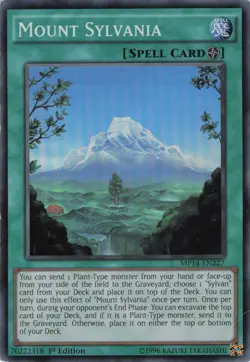Yugioh Mount Sylvania MP14-EN227 Super Rare 1st Edition MP - Image 1