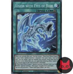 Yugioh Vision with Eyes of Blue BACH-EM050 Super Rare 1st Edition NM - Image 1